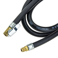 PROVULKA : GFDG0002 - Tuyau de rechange 1,5m pour pistolet de gonflage Michelin Wonder Eurodainu. Zoom embouts