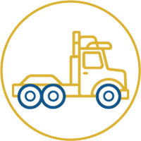 Icône d'un camion poids lourd