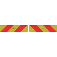 PROVULKA : DVPC0005 - Plaque alu réfléchissante poids lourds 565x132mm - lot de 2 pcs