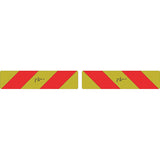 PROVULKA : DVPC0005 - Plaque alu réfléchissante poids lourds 565x132mm - lot de 2 pcs