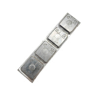 PROVULKA : ELMC0203_50 - Masse adhésive en Plomb (4x50g) pour l'équilibrage de jante alu PL - HOFMANN TYPE 511. Barrette