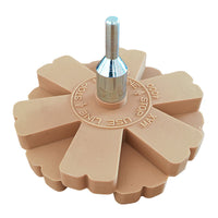 PROVULKA : ELTA0106 - Roue gomme papillon (avec adaptateur) pour masse adhésive