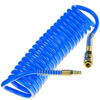 PROVULKA : GFDG0016 - Tuyau spirale 12/8mm avec raccord rapide - longueur extensible 0,5-5m