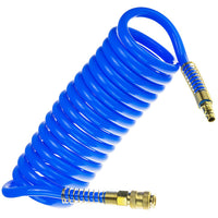 PROVULKA : GFDG0017 - Tuyau spiralé 14/10mm avec raccord rapide - longueur extensible 0,5-5m