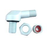 PROVULKA : GFVS0001 - Valve métallique coudée BL25MS ALU mat pour pneu Tubeless Moto - à visser - trou de jantes en 8,3mm. Démontée