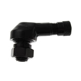 PROVULKA : GFVS0013 - Valve métallique coudée BL25MS NOIRE pour pneu Tubeless Moto - à visser - trou de jantes en 8,3mm