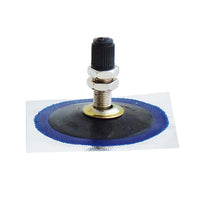 PROVULKA : GFVS0014 - Valve avec embase caoutchouc TR4/GP4 (V1.09.1) pour pneu avec chambre à air Moto - Vulcanisation à froid