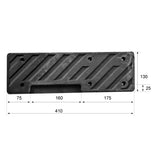 PROVULKA : MTTA0503 - Tampon latéral pour démonte pneu BRIGHT Basic. Dimensions