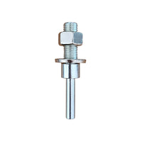 PROVULKA : RPTA0112L25 - Monture de meule ou râpe pour mandrin à pince - axe de 10mm. Longueur 25mm.