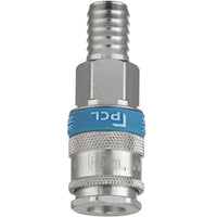 PROVULKA : TLAT0302D13 - Coupleur pneumatique femelle avec raccord cannelé pour tuyau en 13mm.