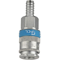 PROVULKA : TLAT0302D9 - Coupleur pneumatique femelle avec raccord cannelé pour tuyau en 9mm.