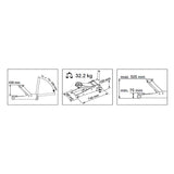 PROVULKA : TLHYT0002 - Cric hydraulique extra-plat 2T - KRAFTWERK 38112. Dimensions
