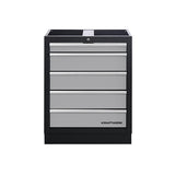 PROVULKA : TLMA0101 - Mobilier d'atelier 3 éléments + armoire 1 porte - KRAFTWERK. Meuble bas 5 tiroirs