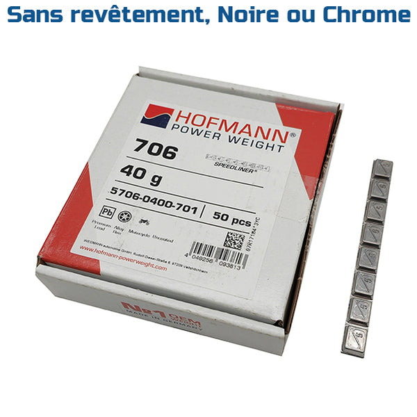 PROVULKA : ELMC0002 - Masse adhésive en Plomb (8x5g) pour l'équilibrage de jante Moto - HOFMANN TYPE 706. Gamme