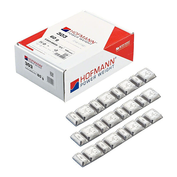 PROVULKA : ELMC0003 - Masse adhésive en Plomb (4x5g+4x10g) pour l'équilibrage de jante Moto - HOFMANN TYPE 303. Boîte