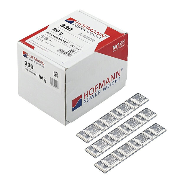PROVULKA : ELMC0004X100 - Masse adhésive en Plomb (4x5g+4x10g) pour l'équilibrage de jante Moto - HOFMANN TYPE 330. Boîte