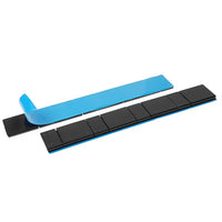 PROVULKA : ELMC0105B - Masse adhésive Noire en Acier zingué (4x5g+4x10g) pour l'équilibrage de jante VL et VUL. Recto verso