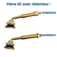 PROVULKA : GFRE0001 - Rallonge de valve coudée pour roues jumelées (par 10)  – Provulka