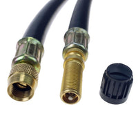 PROVULKA : GFRE0020L125 - Rallonge de valve flexible L125mm type Michelin 1325. Bouchon ouvert