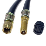 PROVULKA : GFRE0020L125 - Rallonge de valve flexible L125mm type Michelin 1325. Bouchon ouvert