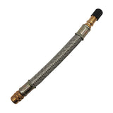 PROVULKA : GFRE0030L140 - Rallonge de valve flexible L140mm - tresse métallique.