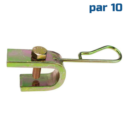 PROVULKA : GFRE0201 - Patte de fixation simple pour rallonge de valve - type Michelin 1144 (par 10)