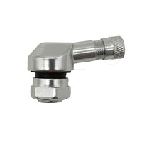 PROVULKA : GFVS0002 - Valve métallique coudée BL25MS ALU pour pneu Tubeless Moto - à visser - trou de jante en 11,3mm