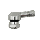 PROVULKA : GFVS0002 - Valve métallique coudée BL25MS ALU pour pneu Tubeless Moto - à visser - trou de jante en 11,3mm