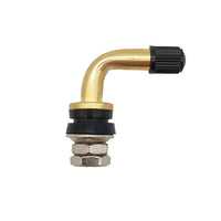 PROVULKA : GFVS0004 - Valve métallique coudée PVR30 pour pneu Tubelesss Moto - à visser - trou de jante en 11,3mm