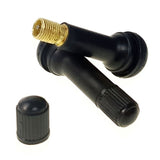PROVULKA : GFVS0115 - Valve caoutchouc TR414L (V2.03.8) pour pneu Tubeless - Snap in - trou de jante en 11,3mm (par 100). Bouchon ouvert