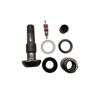 PROVULKA : GFVS0124BC - Valve métallique TR525MS (42MS11,3) pour pneu Tubeless EV42-N2BC - Noire Chromé. Démontée