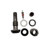 PROVULKA : GFVS0124BC - Valve métallique TR525MS (42MS11,3) pour pneu Tubeless EV42-N2BC - Noire Chromé. Démontée