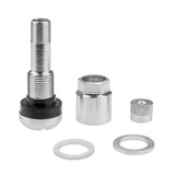 PROVULKA : GFVS0124 - Valve métallique TR525MS (42MS11,3) pour pneu Tubeless EV42-N2 - Chrome. Démontée