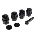 PROVULKA : GFVS0128B - Kit de valve invisible pour pneu Tubeless - Noire - trou de jante en 11,3mm (par 4)