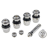 PROVULKA : GFVS0128 - Kit de valve invisible pour pneu Tubeless - Chrome - trou de jante en 11,3mm (par 4)