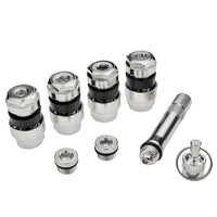 PROVULKA : GFVS0130 - Kit de valve invisible pour pneu Tubeless - Chrome - trou de jante en 8,3mm (par 4)