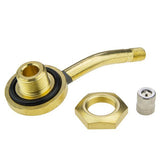 PROVULKA : GFVS0210V3.16.1 - Valve métallique simple coude pour jante plate - 65MSF20,5 (V3.16.1) type Michelin 1013 - trou de jante en 20,5mm. Démontée