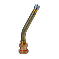 PROVULKA : GFVS0218V3.20.7 - Valve métallique simple coude pour jante creuse - 80MS9,7 (V3.20.7) type Michelin 1500 - trou de jante en 9,7mm
