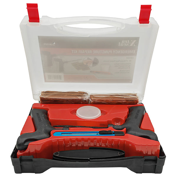 PROVULKA : RPTK0102 - Coffret de tresse pour réparation de pneu Tubeless VL. Vue ouvert
