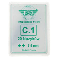 PROVULKA : TLRR0101C1 - Lame pour resculpter retailler le pneu - PSO forme C1 (3-5mm) par 20. Boîte
