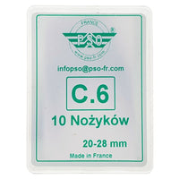 PROVULKA : TLRR0101C6 - Lame pour resculpter retailler le pneu - PSO forme C6 (20-28mm) par 10. Boîte